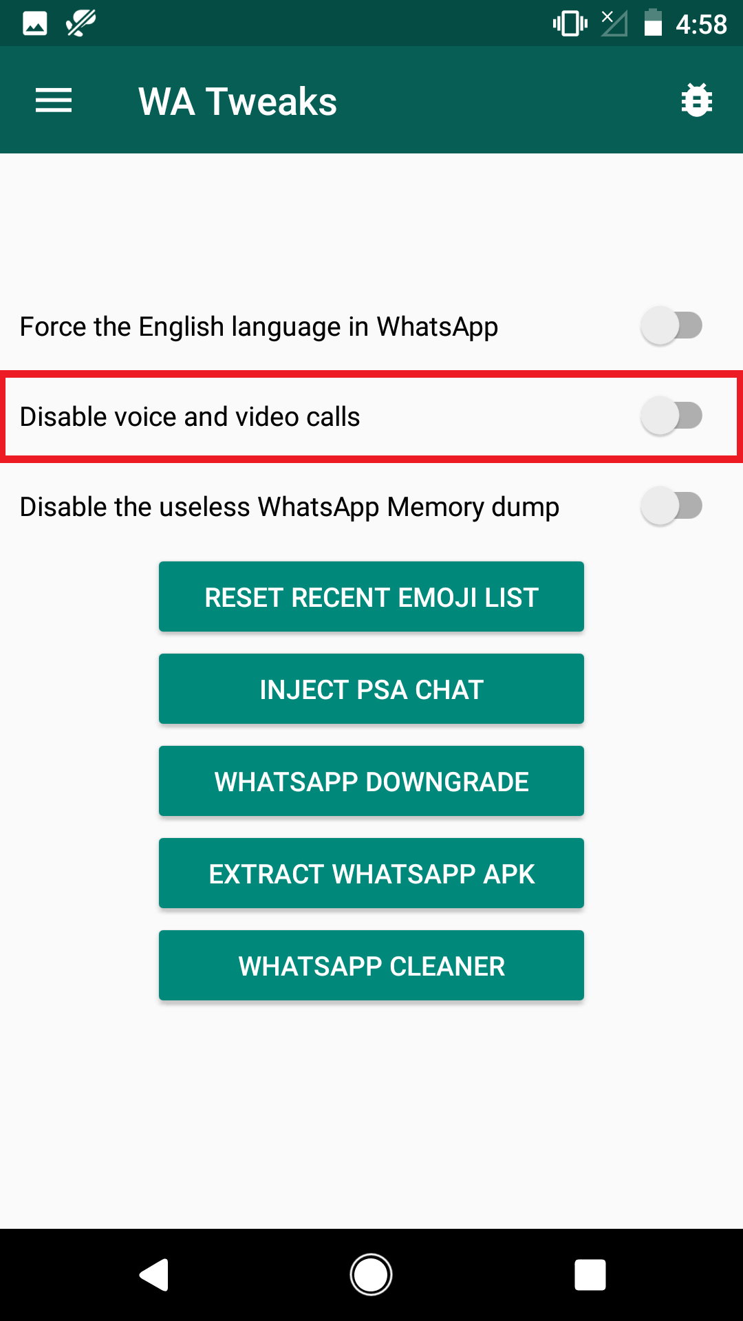 why is my whatsapp audio call not working